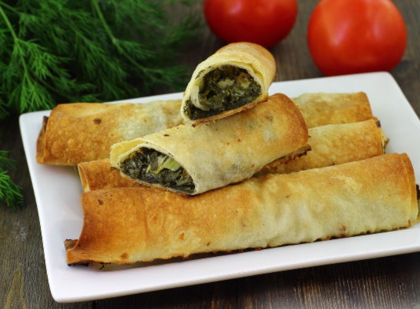 Lavash Rolls with Herbs