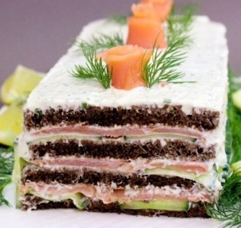 Smoked Salmon Cake