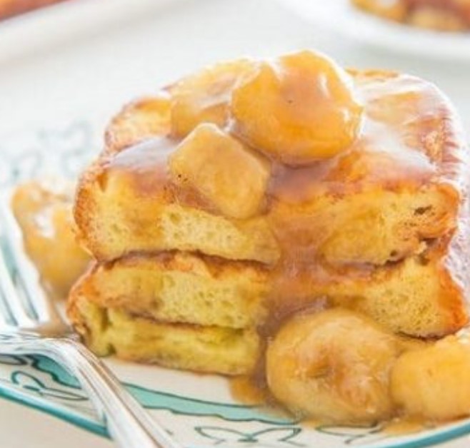 French Toast with Caramelized Bananas