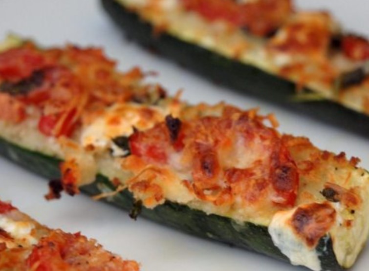 Zucchini Baked in the Oven with Cheese