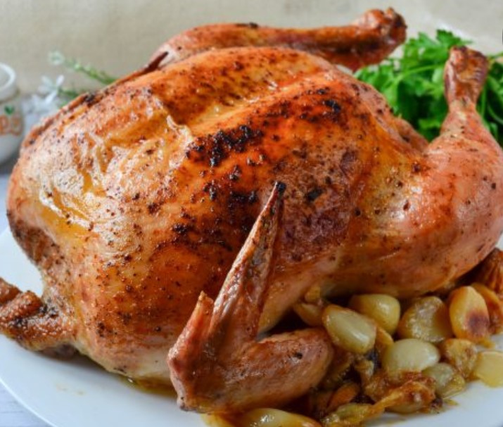 Chicken on a Garlic Pillow