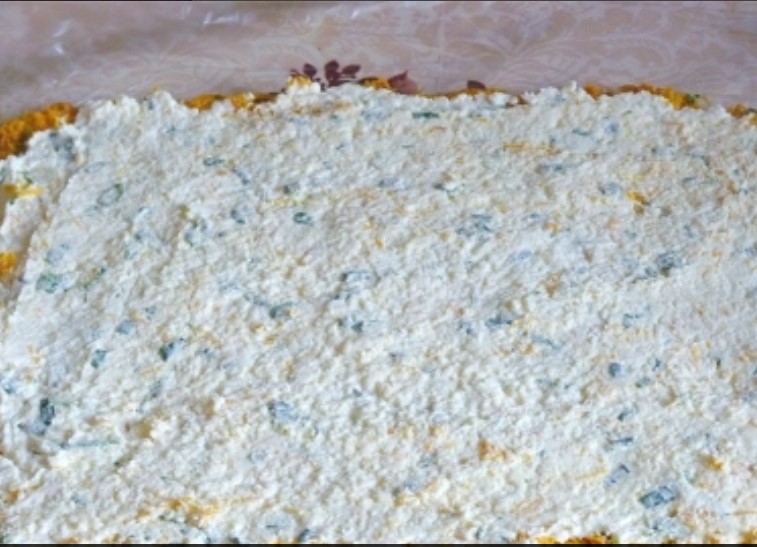 Carrot Roll with Cheese and Herbs step 9