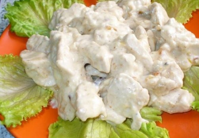 Chicken Fricassee with Cheese