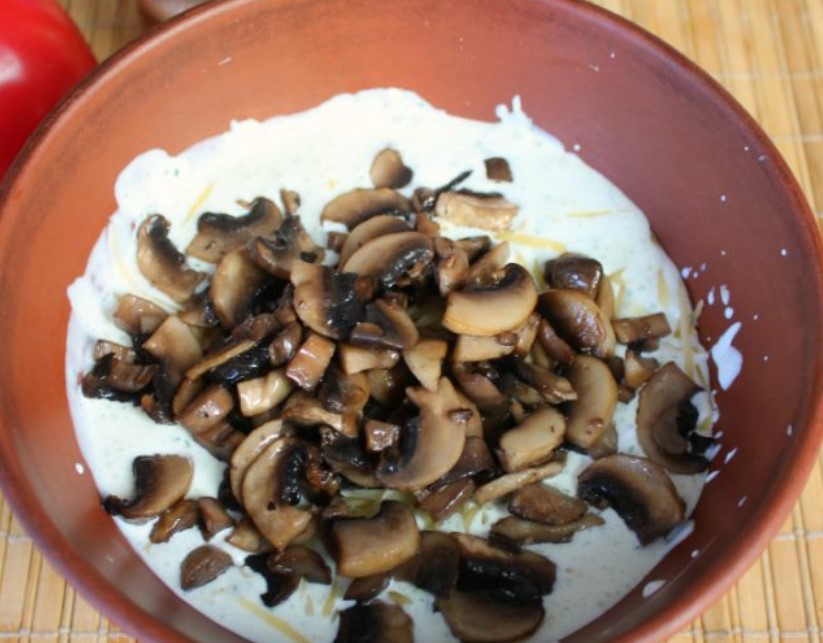 Zucchini Cake with Mushrooms step 7