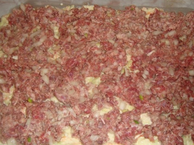 Zucchini Cake with Minced Meat step 2