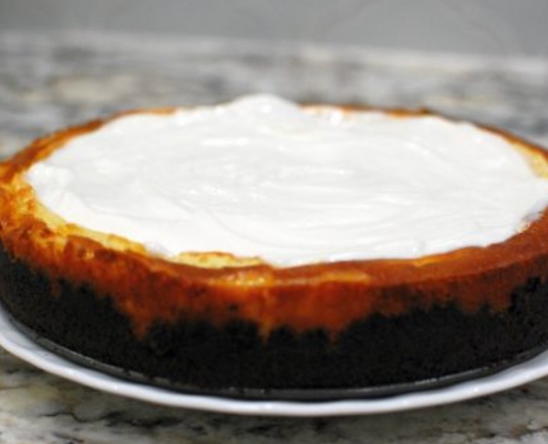 Vanilla Cheesecake with Oreo