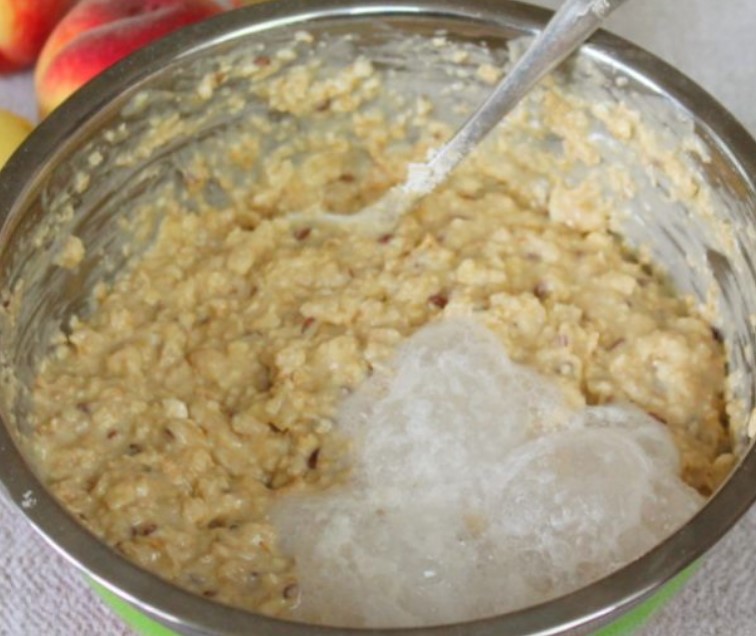 Peach Oat Pie step 5
