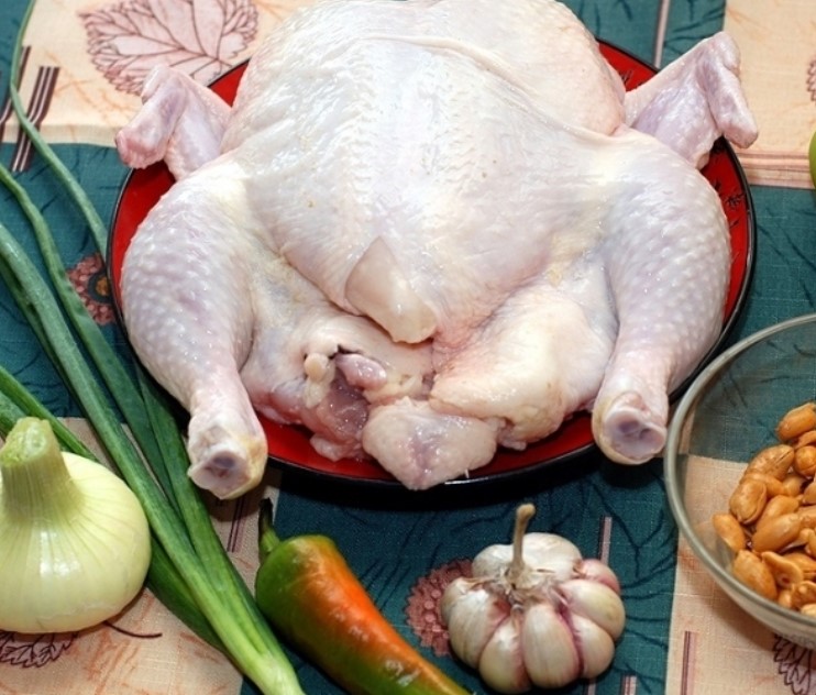 Chicken with Peanuts step 1