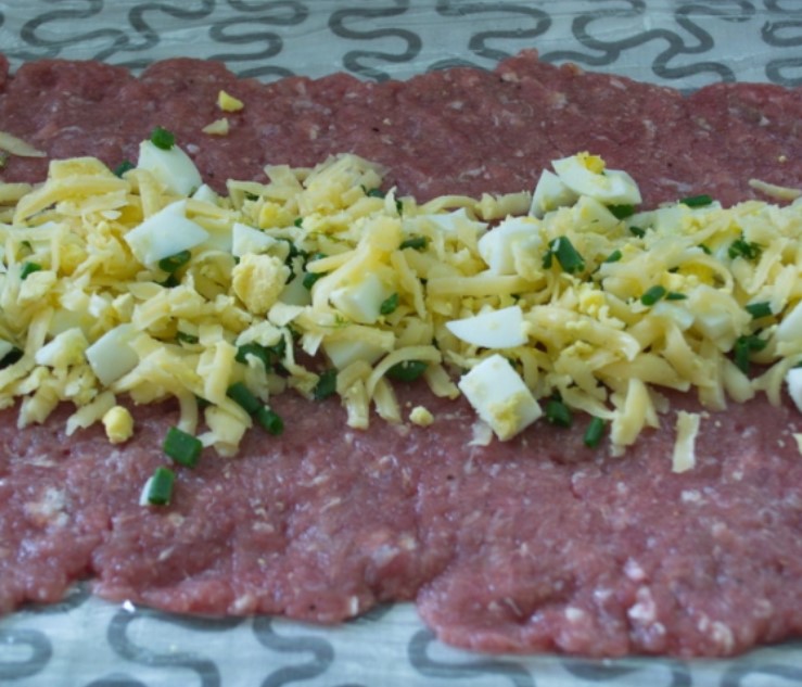 Cheese and Meat Roll step 5