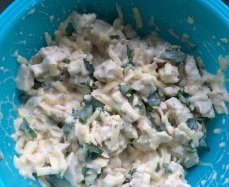 Chicken Muffins with Cheese step 3