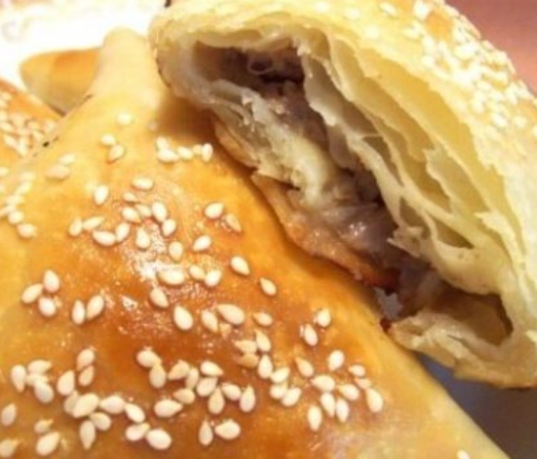 Samsa with Meat in the Oven