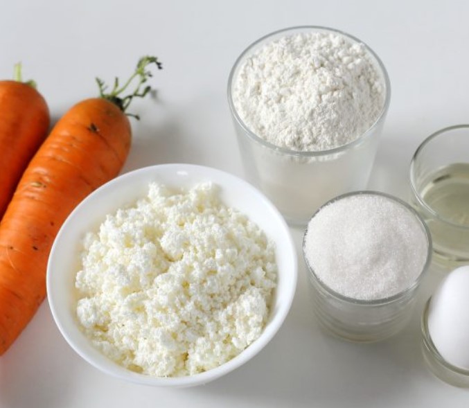 Carrot Pancakes with Cottage Cheese step 1