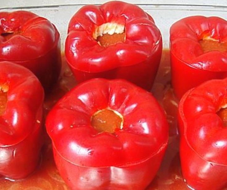 Stuffed Peppers in Foil step 12