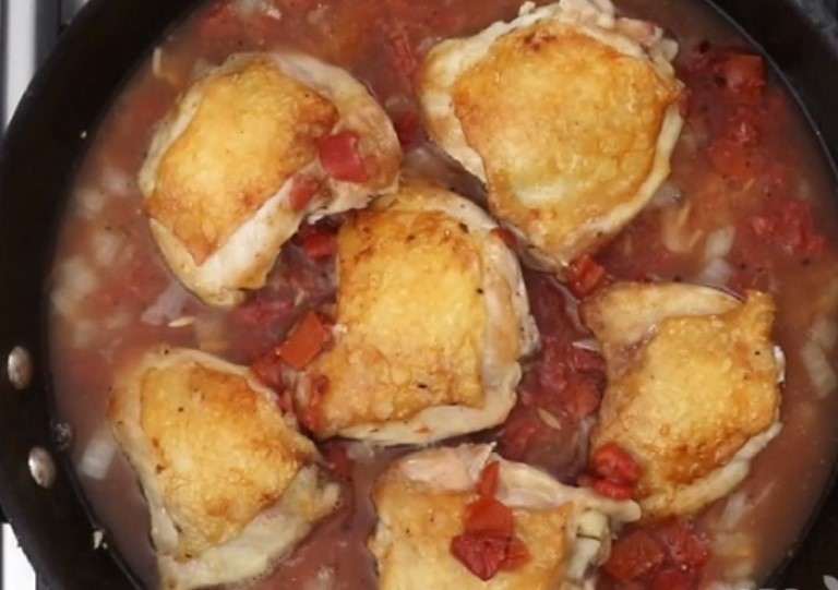 Chicken with Pasta in Greek step 8