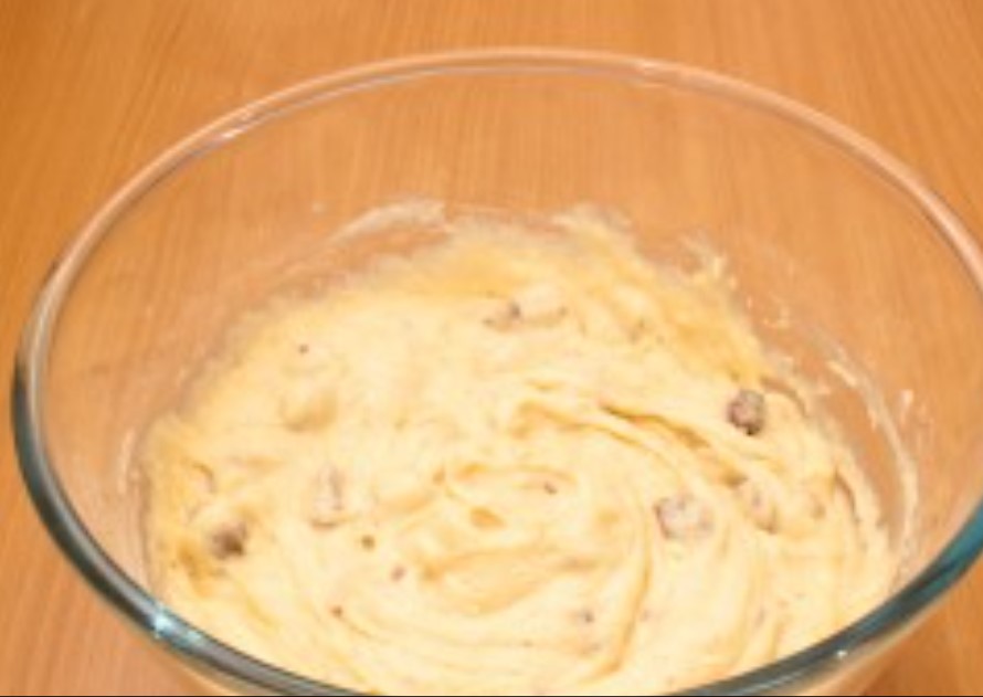 Raspberry Cream Muffins step 3