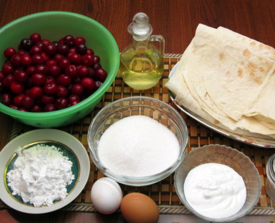 Lavash Roll with Cherries (in the Oven) step 1