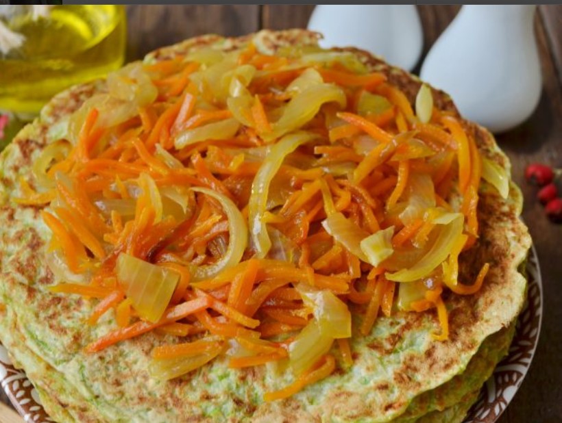 Zucchini Cake with Carrots and Onions step 11