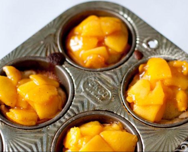 Peach Filled Cupcakes with Ginger Cream step 4