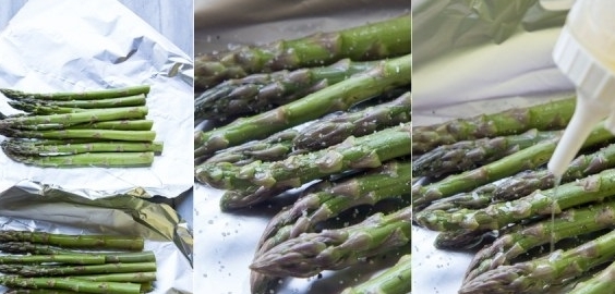 Salmon with Asparagus in Foil step 1