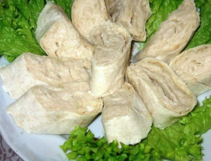 White Bean Pate in Lavash
