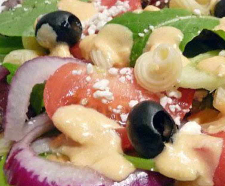 Greek Salad with Pasta