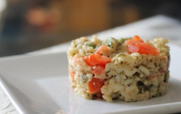 Risotto with Tomatoes and Asparagus