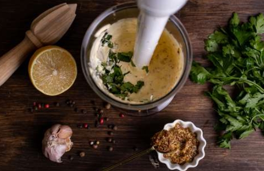 Aioli Mayonnaise with Herbs step 3