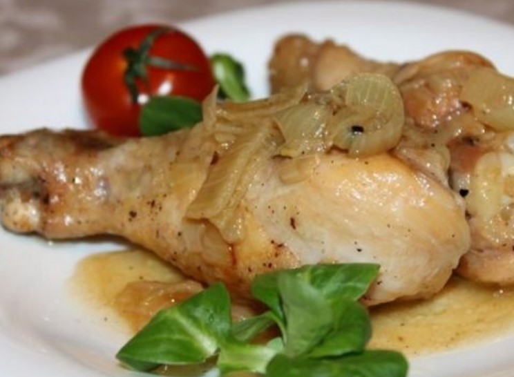 Chicken Drumstick in a Pan