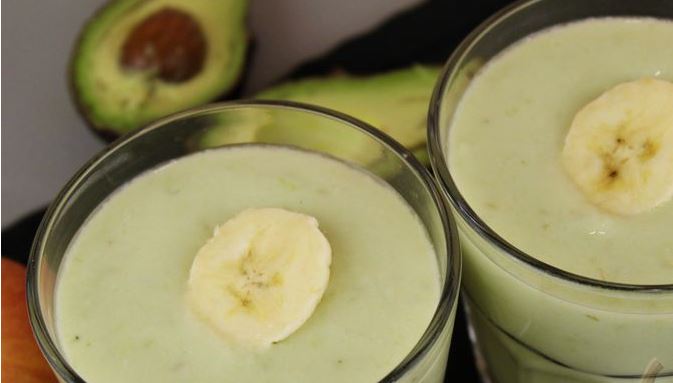 Avocado, Banana, Apple and Grape Smoothie