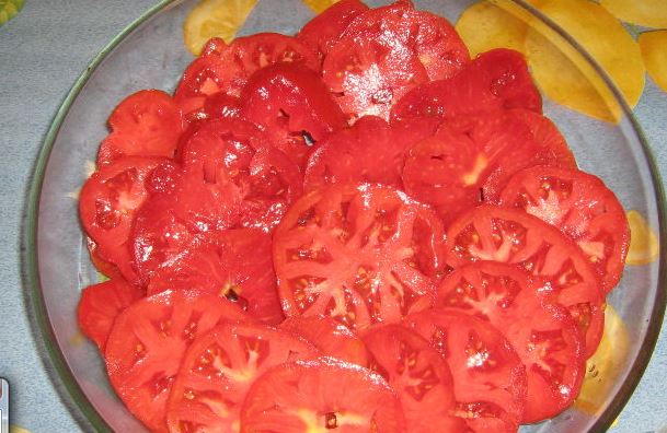 Baked Tomatoes with Cheese step 1