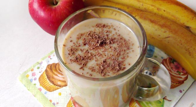 Banana Coffee Smoothie with Condensed Milk