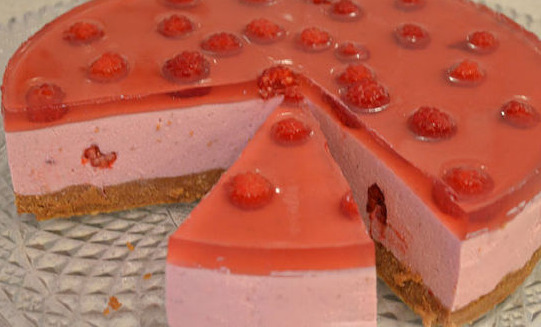 Curd and Raspberry Dessert