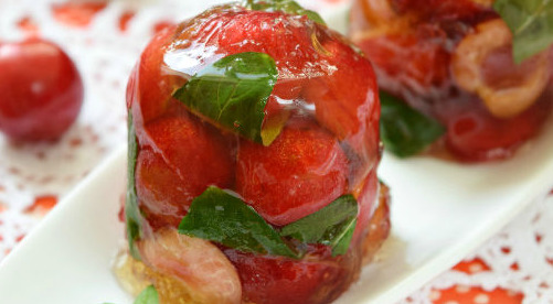 Dessert with Cherries