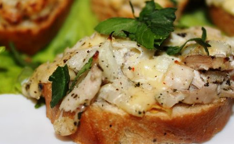 Chicken and Cheese Hot Sandwiches