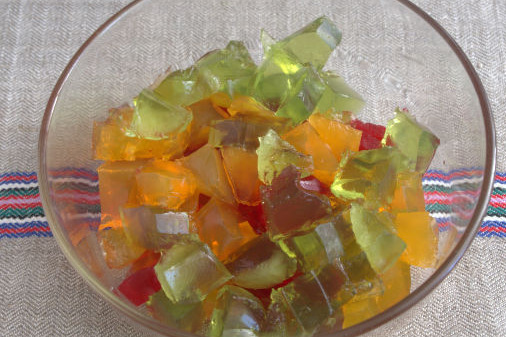 Dessert from Condensed Milk and Jelly “Gems” step 4