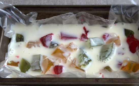 Dessert from Condensed Milk and Jelly “Gems” step 7