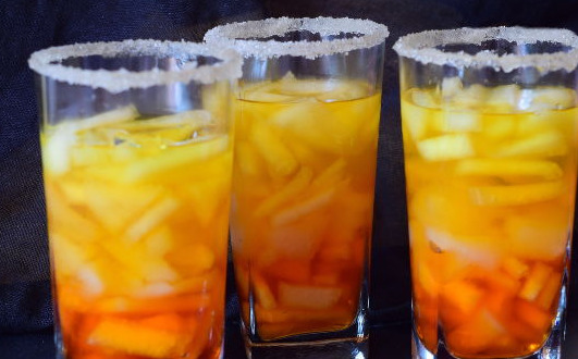 Multi-Colored Jelly with Melon