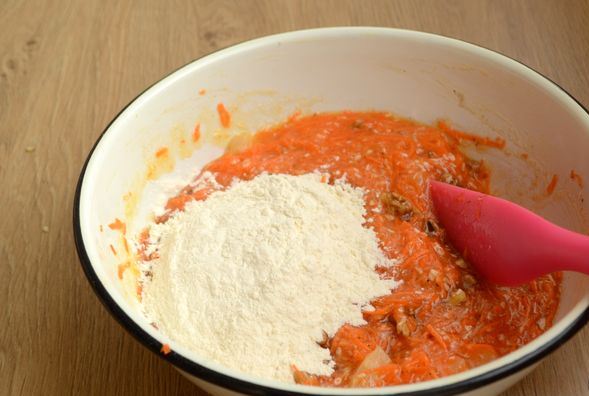 Carrot Cake with Nuts, Pineapple and Coconut step 6