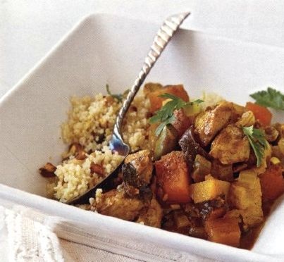 Chicken Ragout with Pumpkin and Prunes