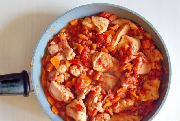 Stewed Chicken with Beans, Sausages and Vegetables step 11