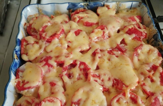 Oven Baked Zucchini with Potatoes and Tomatoes step 17