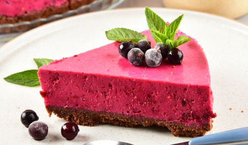 Blackcurrant Mousse Cake (no Baked Goods)