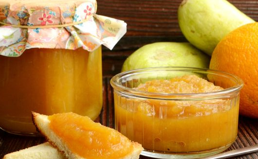 Zucchini Jam with Lemon and Orange Juice and Zest