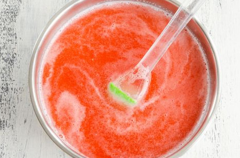 Milk Jelly with Watermelon and Condensed Milk step 5