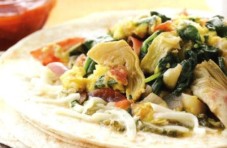 Burrito with Vegetables and Eggs