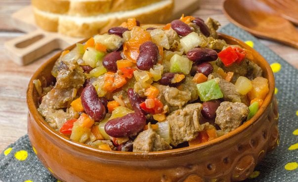 Beef Stew with Vegetables and Beans