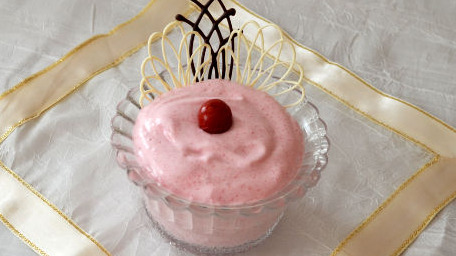 Cherry Semolina Mousse