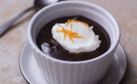 Chocolate Cream Mousse with Oranges