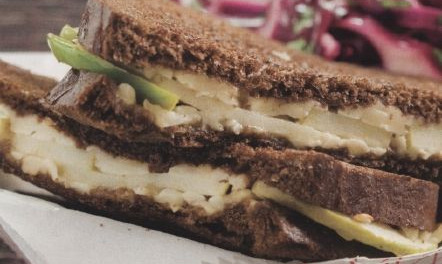 Fried Cheese Sandwiches with Red Cabbage Salad