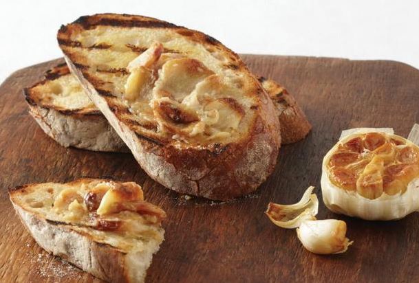Bruschetta with Baked Garlic